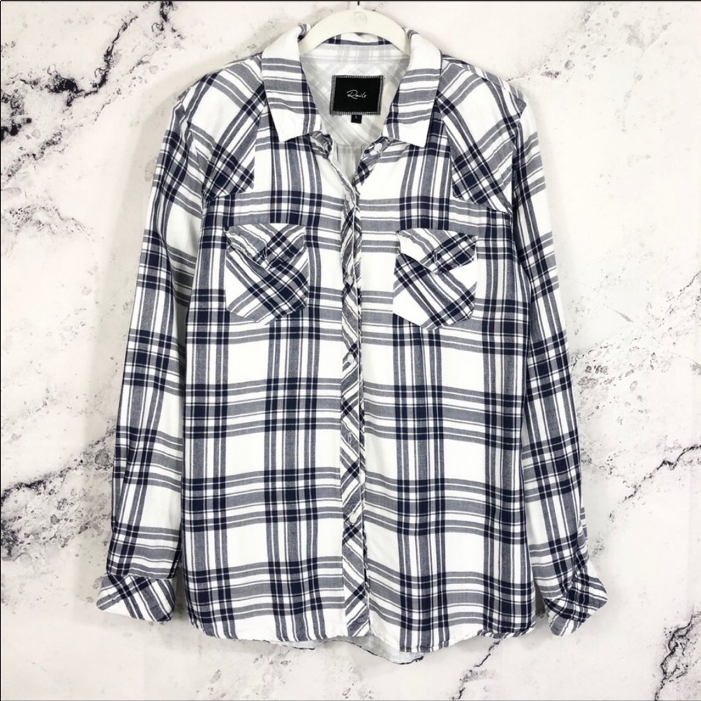 Rails cotton plaid shirt